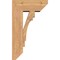 Ekena Millwork Merced Slat Smooth Bracket w/ Offset Brace, Western Red Cedar, 7 1/2"W x 18"D x 30"H BKT0806X18X30MRC06SWR - alternate 2